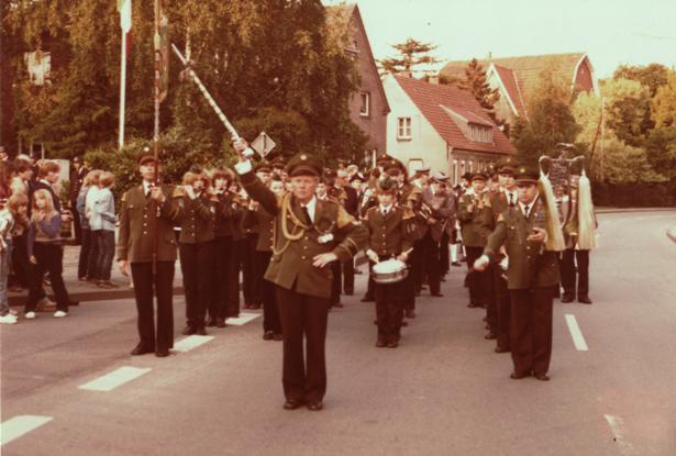 Spielmannszug beim Jubiläum  1981